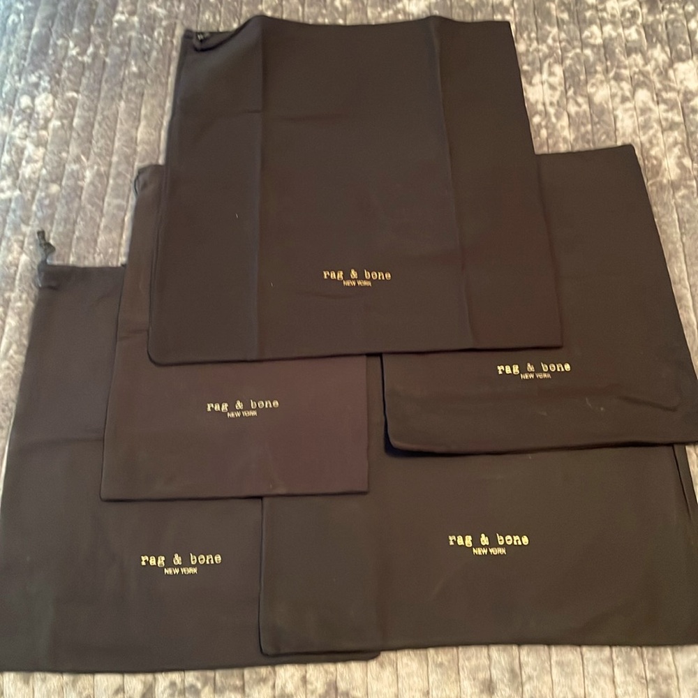 5 Rag & Bone Dust Bags New Condition